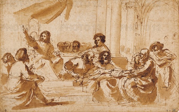 Christ Preaching in the Temple