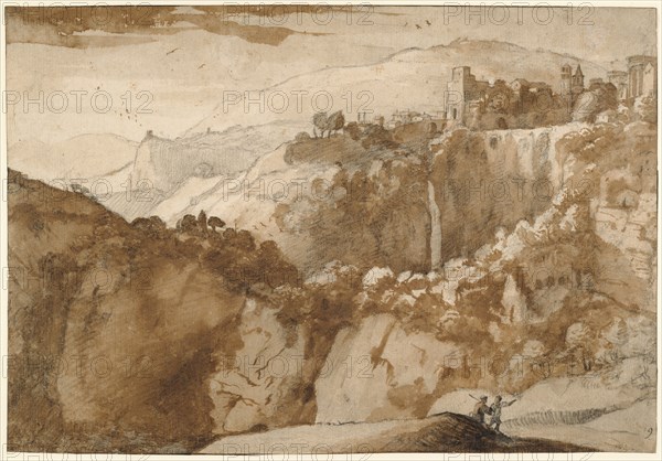 View of Tivoli (recto),  View of Tivoli (verso)
