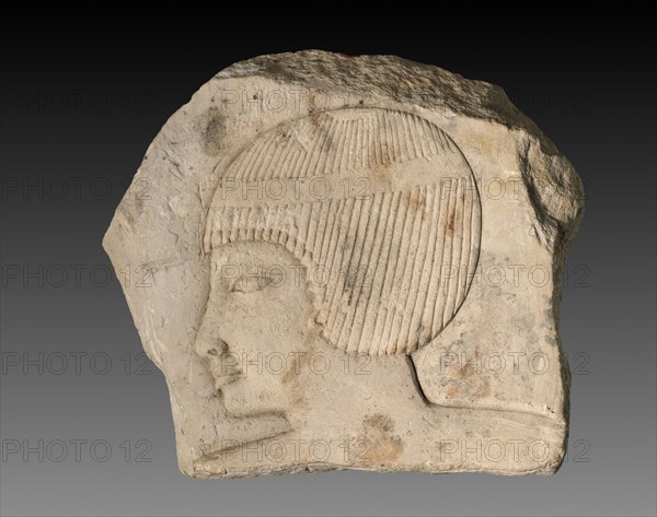 Fragment of Relief, Modern forgery(?). Egypt, Modern forgery (?). Limestone; overall: 12.8 x 16 x 2.6 cm (5 1/16 x 6 5/16 x 1 in.).