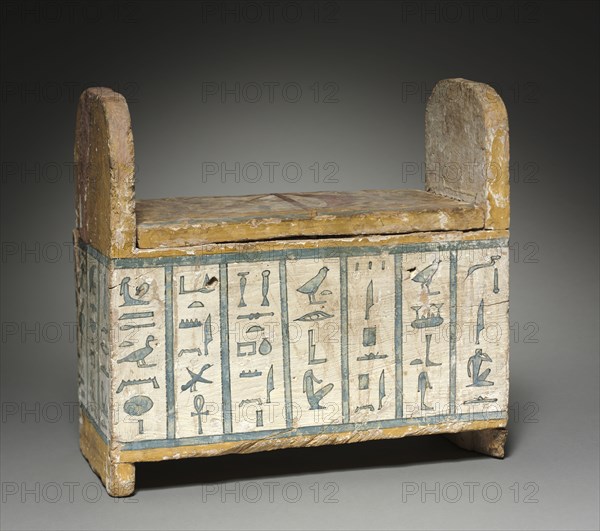 Shawabty Box of Ditamenpaankh, 715-656 BC. Egypt, Late Period, Dynasty 25. Painted wood; overall: 29.7 x 15.4 cm (11 11/16 x 6 1/16 in.).