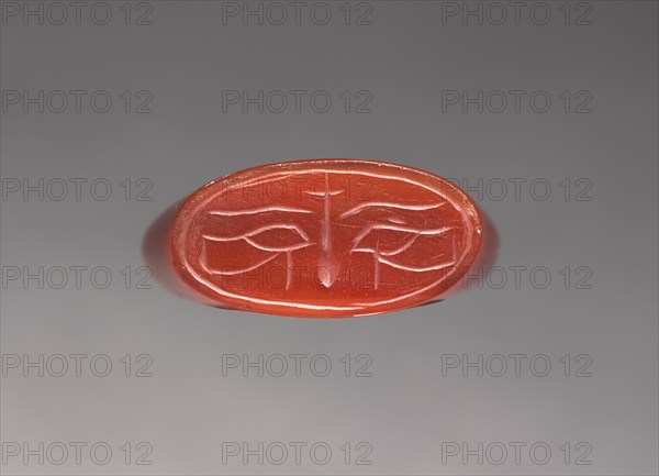 Finger Ring, 1540-1186 BC. Egypt, New Kingdom, Dynasties 18 (1540-1296) -19 (1295-1186 BC). Carnelian; diameter: 2.2 cm (7/8 in.); bezel: 1.8 cm (11/16 in.).