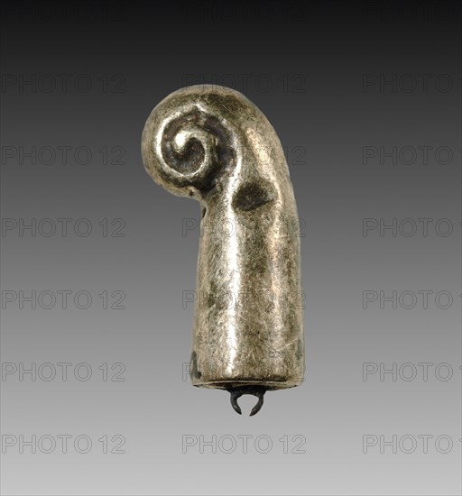 Sidelocks and Elements of Wig Decoration, 1980-1801 BC. Egypt, Middle Kingdom, Dynasty 12. Electrum (?) over a calcite gesso; silver; average: 1 cm (3/8 in.).