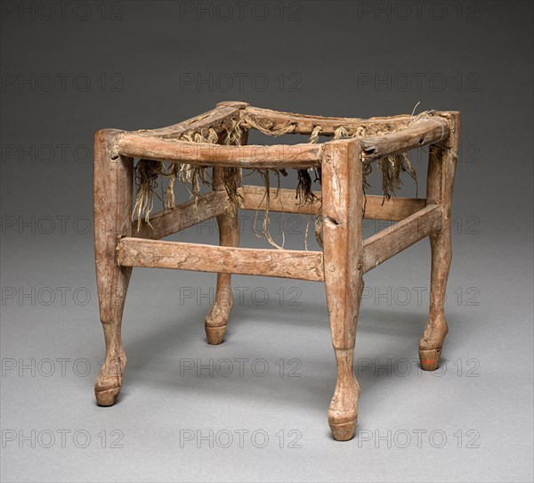 Child's Stool, 1295-1186 BC. Egypt, New Kingdom, Dynasty 19, 1295-1186 BC. Wood; overall: 20.3 x 20.2 x 23 cm (8 x 7 15/16 x 9 1/16 in.).