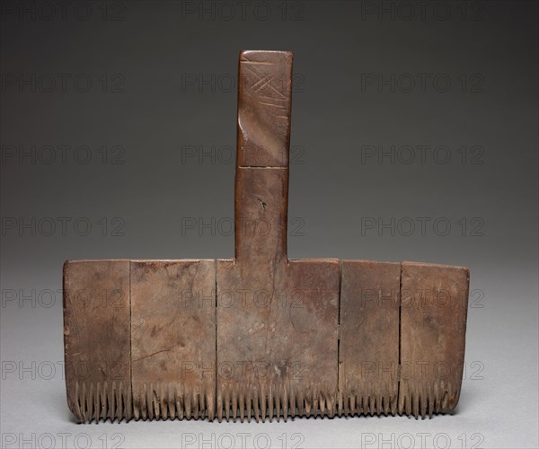 Carding Tool, Ptolemaic dynasty (or later). Egypt, Ptolemaic Dynasty (or later). Wood; overall: 25 cm (9 13/16 in.).