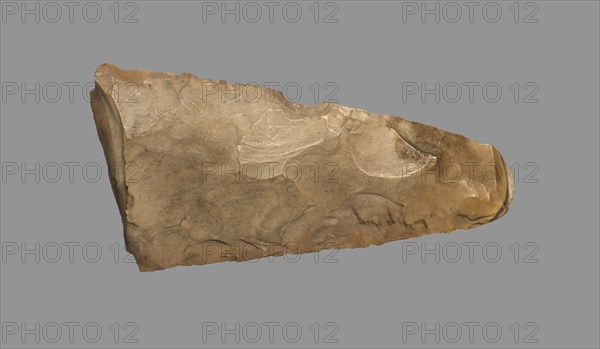 Hand Axe, 5000-3000 BC. Egypt, EL-Haraga, excavated in 1914, Predynastic, ca. 5000-3000 BC. Tan-colored flint; overall: 3 cm (1 3/16 in.).