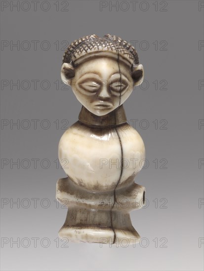 Whistle, late 1800s. Central Africa, Democratic Republic of the Congo or Angola, Chokwe people, late 1800s. Carved ivory; overall: 7.3 x 3.2 cm (2 7/8 x 1 1/4 in.)