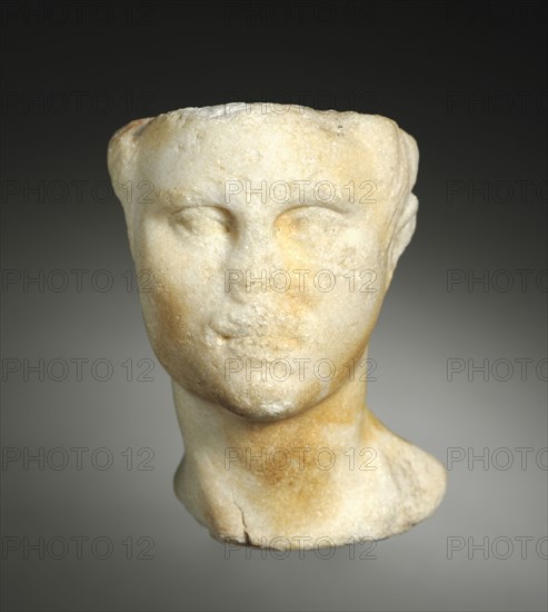 Fragment:  Head of a Man, 100 B.C. - A.D. 100.
