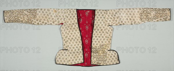 Jacket, 1700s. Iran, 18th century. Silk taffeta, brocaded; overall: 52 x 147.3 cm (20 1/2 x 58 in.)