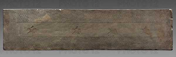 Tomb Tile, Eastern Zhou dynasty (771-256 BC). China, from Chin Ts'un, Hunan province, Eastern Zhou dynasty (771-256 BC). Earthenware with stamped decoration; overall: 175.2 x 43.2 cm (69 x 17 in.).
