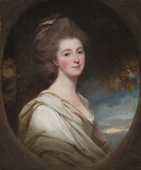 Portrait of Jane Hoskyns, c. 1778-1780. George Romney (British, 1734-1802). Oil on canvas; framed: 102 x 89 x 10.5 cm (40 3/16 x 35 1/16 x 4 1/8 in.); unframed: 69.8 x 59 cm (27 1/2 x 23 1/4 in.).