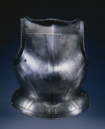 Breastplate, mid 1500s. Germany, Landshut, mid-16th century. Steel; overall: 39.4 x 35.8 x 17.5 cm (15 1/2 x 14 1/8 x 6 7/8 in.).