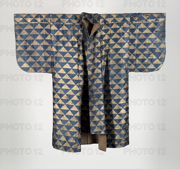 Noh Robe, 1800-1850. Japan, 19th century, Tokugawa Period (1600-1850). Plain weave silk; metal thread; overall: 118.1 x 134.6 cm (46 1/2 x 53 in.).