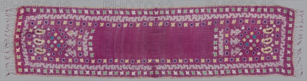 Silk Veil, 1800s - early 1900s. India, 19th - 20th century. Tritik (stitch resist); silk; overall: 196.2 x 47 cm (77 1/4 x 18 1/2 in.)