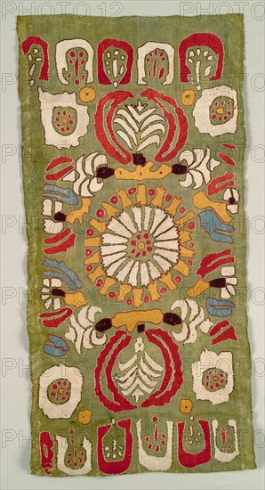 Cushion Cover, 18th century. Turkey, 18th century. Embroidered twill weave silk; average: 100.6 x 49 cm (39 5/8 x 19 5/16 in.)