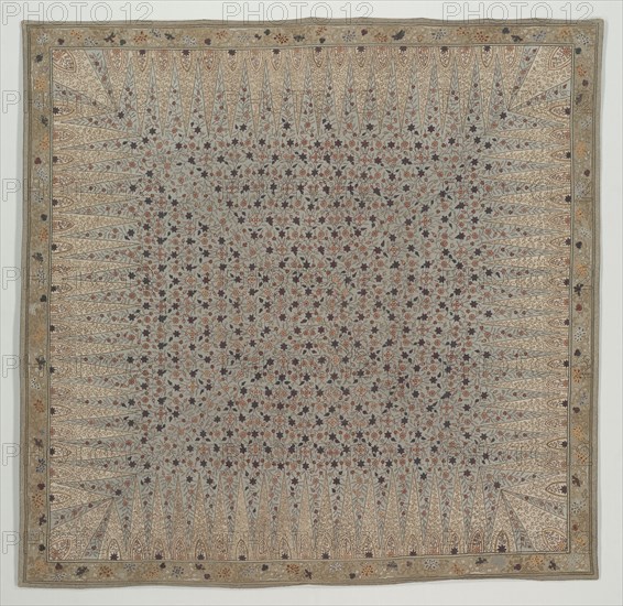 Hanging, late 19th - early 20th century. China, late 19th - early 20th Century. Silk, embroidery; overall: 132 x 127.7 cm (51 15/16 x 50 1/4 in.)