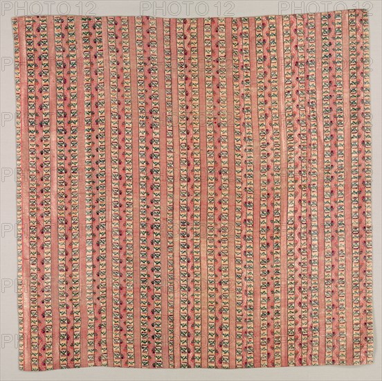 Textile Length, early 19th century. Turkey, early 19th century. Brocaded silk; average: 76.8 x 77.5 cm (30 1/4 x 30 1/2 in.).