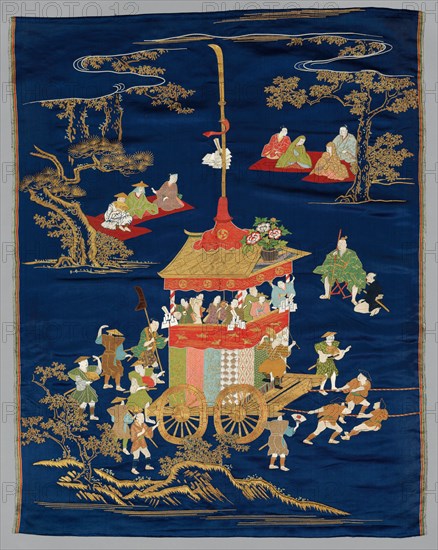 Embroidered Fukusa, late 1800s-early 1900s. Japan, late 19th-early 20th century. Embroidered silk; average: 90.1 x 69.8 cm (35 1/2 x 27 1/2 in.)