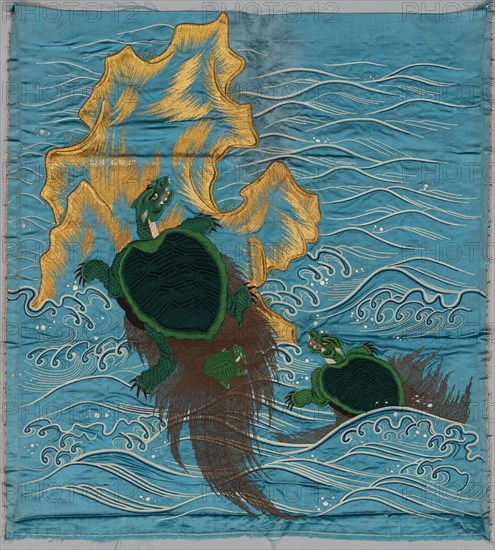 Embroidered Fukusa, late 1800s-early 1900s. Japan, late 19th-early 20th century. Embroidered silk; average: 67.3 x 73.6 cm (26 1/2 x 29 in.).
