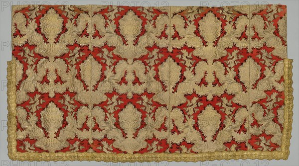 Altar Frontal, 18th century. Russia, 18th century. Brocade; silk and metal; overall: 106.7 x 193 cm (42 x 76 in.)