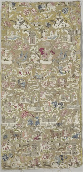 Gold Brocade, 17th century. Spain, 17th century. Brocade; silk and metal; average: 115 x 55.9 cm (45 1/4 x 22 in.)