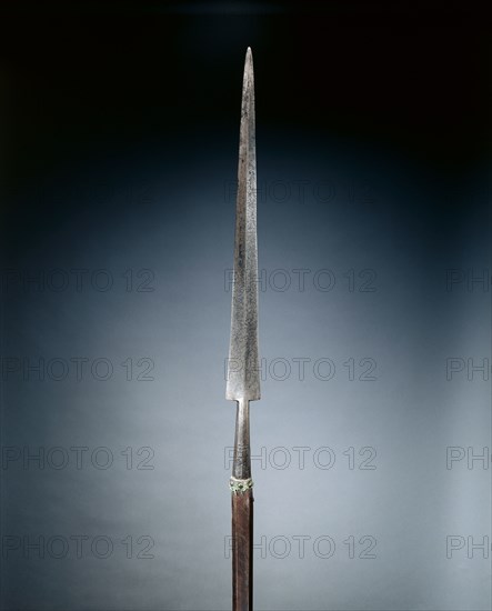 Partisan, c. 1600-1620. Italy, early 17th Century. Steel; rectangular wood haft with planed corners; overall: 229.2 cm (90 1/4 in.); blade: 7.6 cm (3 in.)