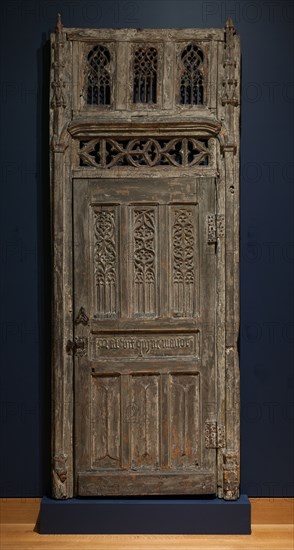 Door and Frame, late 1400s. France, late 15th century. Oak with traces of polychromy; overall: 278.9 x 104.8 x 14 cm (109 13/16 x 41 1/4 x 5 1/2 in.)