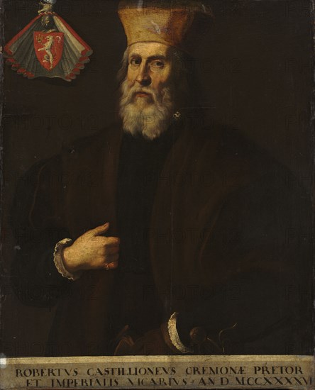 Portrait of Roberto Castiglione, early 1600s. Italy, Cremona, 17th century. Oil on canvas; framed: 147.3 x 120.6 x 10.2 cm (58 x 47 1/2 x 4 in.); unframed: 121.2 x 98.7 cm (47 11/16 x 38 7/8 in.).