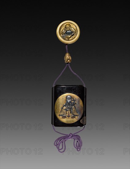 Inro, 19th century. Taishin (Japanese, 1829-1903). Lacquer; overall: 7 x 5.8 cm (2 3/4 x 2 5/16 in.).