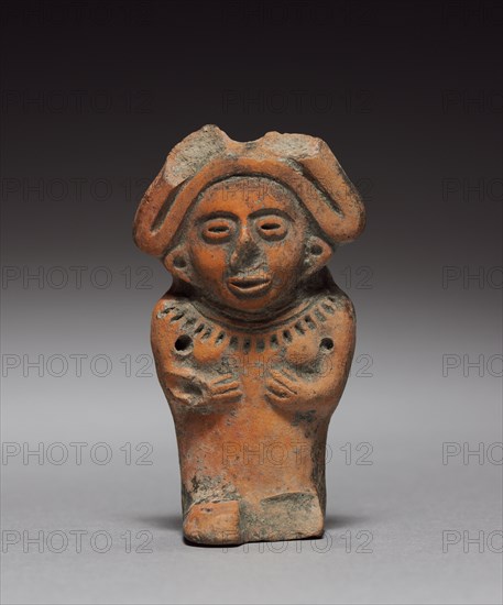 Figurine, 1325-1521. Mexico, Aztec, 14th century-16th century. Terracotta; overall: 7 cm (2 3/4 in.).