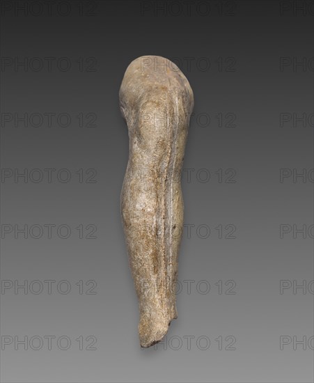 Fragment of a Leg (right leg), c. 1880 - 1917. Auguste Rodin (French, 1840-1917). Plaster; overall: 7 cm (2 3/4 in.)