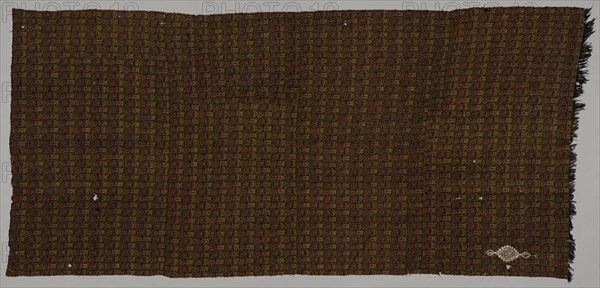 Shawl, late 1800s. India, Punjab, late 19th century. Tapestry twill; wool; overall: 261.6 x 118.8 cm (103 x 46 3/4 in.)