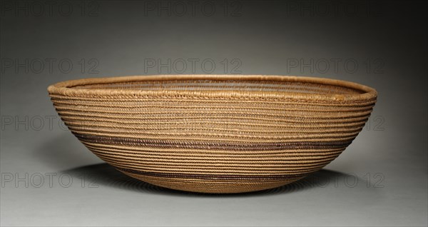 Tray, 1895. California, Pomo, late 19th- early 20th century. Plain twine; overall: 14.5 x 47 cm (5 11/16 x 18 1/2 in.).
