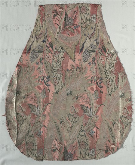 Half of a Chasuble, 1600s. Italy, 17th century. Silk; overall: 78.1 x 63.2 cm (30 3/4 x 24 7/8 in.).