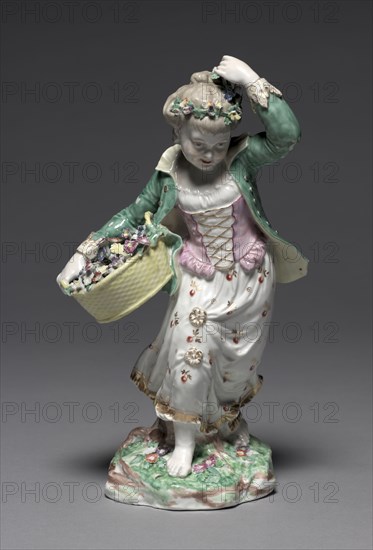 Autumn, c. 1775. Bristol Porcelain Factory (British), Pierre Stephan (Swiss). Hard-paste porcelain; overall: 27 x 14.5 x 9.4 cm (10 5/8 x 5 11/16 x 3 11/16 in.).