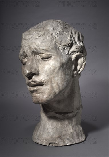 Heroic Head of Pierre de Wissant, One of the Burghers of Calais, 1886. Auguste Rodin (French, 1840-1917). Plaster; overall: 85.1 x 61 x 50.8 cm (33 1/2 x 24 x 20 in.)