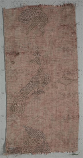 Brocade Textile, 1600s. Italy, 17th century. Brocade; silk and metal; overall: 49 x 24 cm (19 5/16 x 9 7/16 in.)