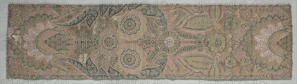 Brocade Textile, c. 1700. Italy, early 18th Century. Brocade; silk and metal; overall: 69.8 x 18.4 cm (27 1/2 x 7 1/4 in.)