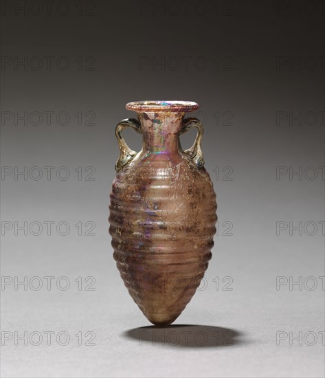 Amphora, 50-100. Italy, Rome or Sidonia, Roman, 2nd half 1st Century. Glass; diameter: 2.5 cm (1 in.); overall: 7.5 x 3.5 cm (2 15/16 x 1 3/8 in.).