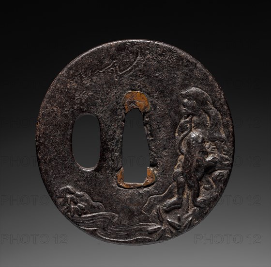 Sword Guard, c. 1762. Masayuki (Japanese, 1691-1764). Iron; diameter: 6.4 cm (2 1/2 in.).