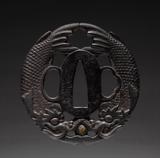 Sword Guard, mid 19th century. Japan, Edo Period (1615-1868). Iron; diameter: 7 cm (2 3/4 in.).