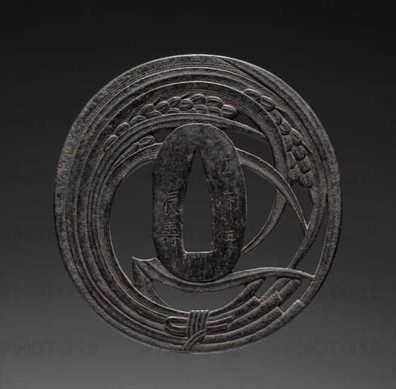 Sword Guard, early 19th century. Japan, Edo Period (1615-1868). Iron; diameter: 7.2 cm (2 13/16 in.).