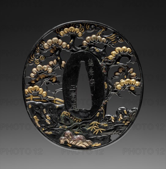 Sword Guard, mid 19th century. Japan, Edo period (1615-1868). Iron; average: 7 x 7.3 cm (2 3/4 x 2 7/8 in.).