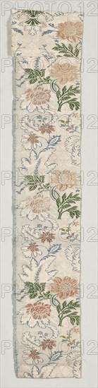 Fragment (Mounted with 1919.544a), 1600s. Italy, 17th century. Brocade, silk; overall: 106.7 x 20.3 cm (42 x 8 in.)
