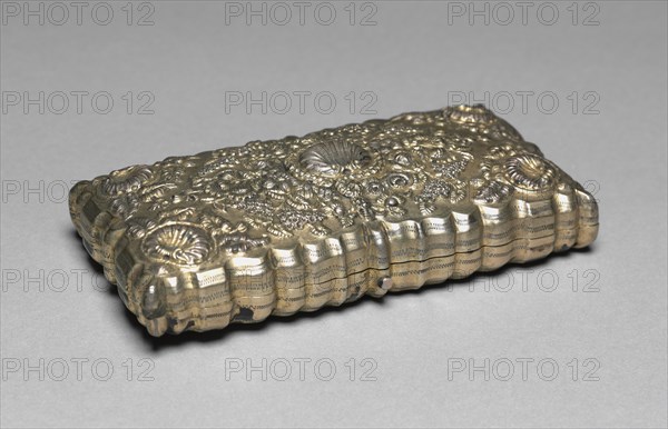 Cigar Case, 1800s. Russia, 19th century. Silver; overall: 3.9 x 7.5 x 14 cm (1 9/16 x 2 15/16 x 5 1/2 in.).