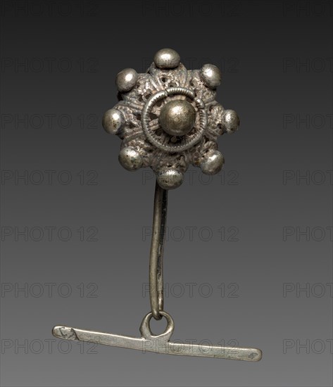 Button, 1800s. Sardinia, 19th century. Silver; overall: 8.3 cm (3 1/4 in.).
