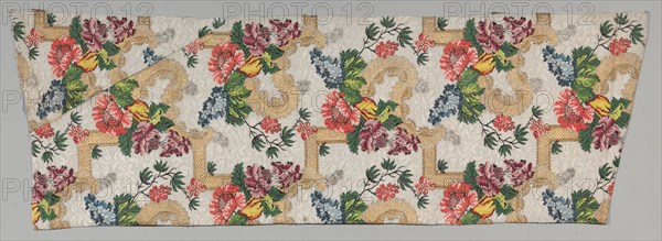 Brocaded Textile, early 1700s. France or Italy, 18th century. Brocade; silk and metal; overall: 110.8 x 40.7 cm (43 5/8 x 16 in.)