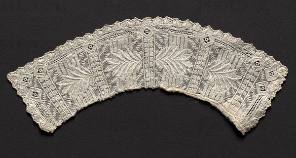 Cuff, 1800s. France, 19th century, Period of Louis Phillipe. Embroidered linen; overall: 5.1 x 18.7 cm (2 x 7 3/8 in.)