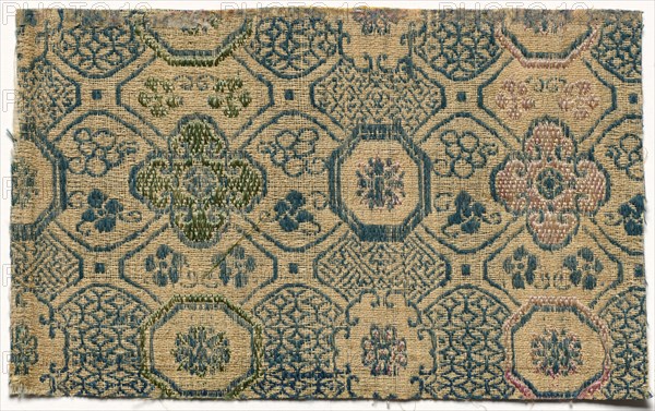 Textile Fragment, 1800s - early 1900s. Japan, 19th - early 20th century. Silk; average: 16.6 x 10.2 cm (6 9/16 x 4 in.)