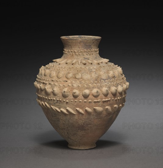 Barbotine Vase, 1st to 2nd Centuries AD. Egypt, Roman Empire. Marl clay ware; diameter: 11.7 cm (4 5/8 in.); diameter of mouth: 4.4 cm (1 3/4 in.); overall: 13.5 cm (5 5/16 in.).