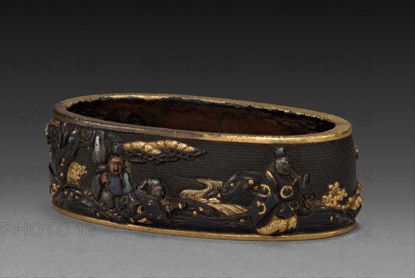 Fuchi, 1700-1850. Japan, Tokugawa period. Shakudo; average: 3.9 x 2.3 cm (1 9/16 x 7/8 in.).